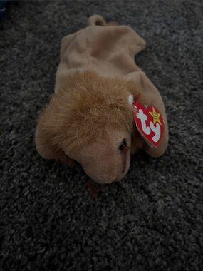 Ty Plush Roary Lion Beanie Baby Super Good Condition and has uncommon pvc pellet